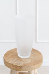 Matná skleněná váza