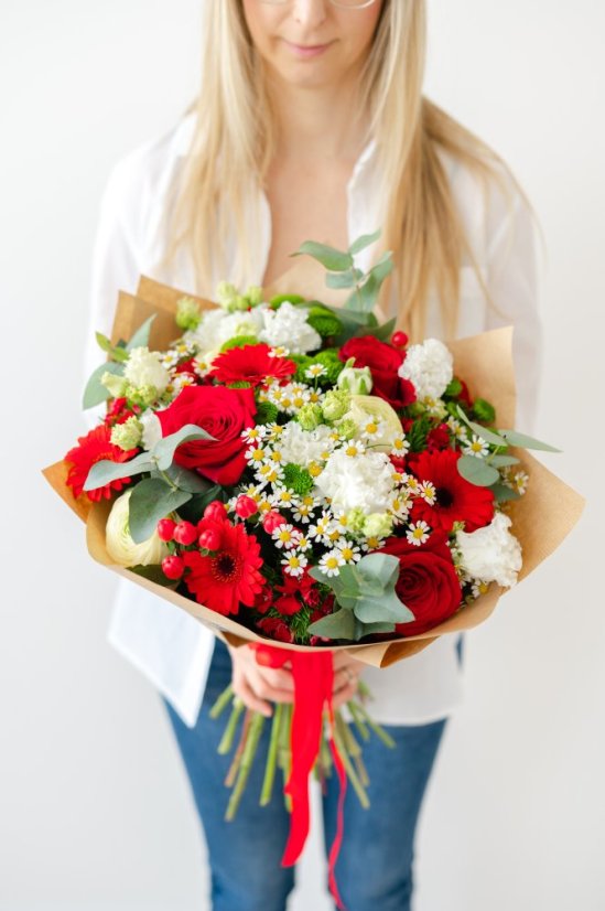 Červenobílý sen - Velikost: Střední