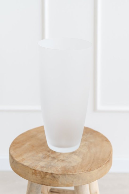 Matná skleněná váza - Velikost: Střední